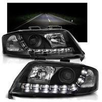 Reflektory Lampy AUDI A6 C5 4B Od  1997 Do 2001 LED DAYLINE Żarówki GRATIS