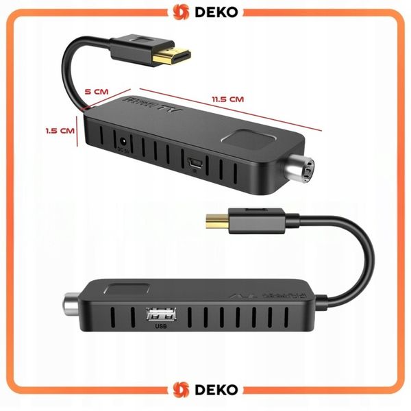 TUNER DEKODER DVB-T2TV NAZIEMNEJ DEKO TV MINI HEVC HDMI PILOT zdjęcie 11