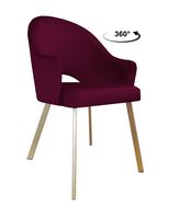 Krzesło obrotowe Velvet podstawa Profil złota MG02