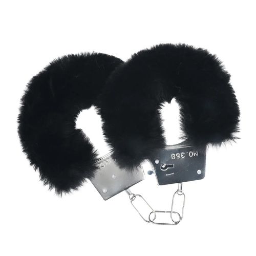 Classic Fluffy Handcuffs - Black na Arena.pl