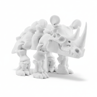 Ruchomy Szkielet Nosorożec Dinozaur Figurka Przegubowa Flexi - 15 cm