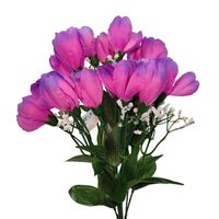Bukiet irys x7 różowo fioletowy