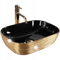UMYWALKA NABLATOWA REA BELINDA BLACK GOLD BRUSH OWALNA CZARNO ZŁOTA