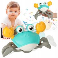 PEŁZAJĄCY UCIEKAJĄCY KRAB INTERAKTYWNA ZABAWKA CHODZĄCY GRAJĄCY DLA DZIECI