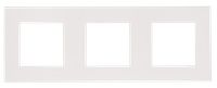 Efapel Quadro45 ramka 3-krotna biały 45930 TBR