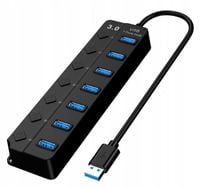 HUB ADAPTER 7x USB 3.0 ROZDZIELACZ ROZGAŁĘŹNIK PORTÓW