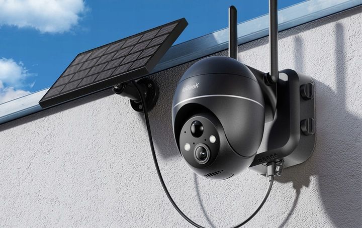 Kamera Solarna Zewnętrzna Obrotowa IP WiFi UHD 5MPx 1944P 4x Zoom 32GB zdjęcie 6