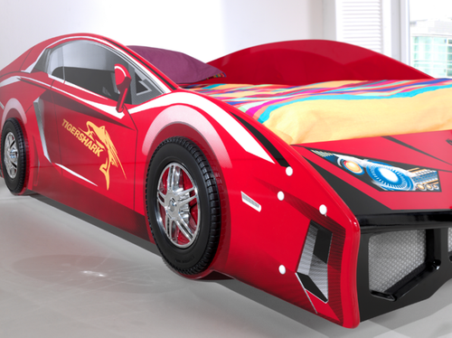 Łóżko dla chłopca AUTO samochód Lambo RED na Arena.pl