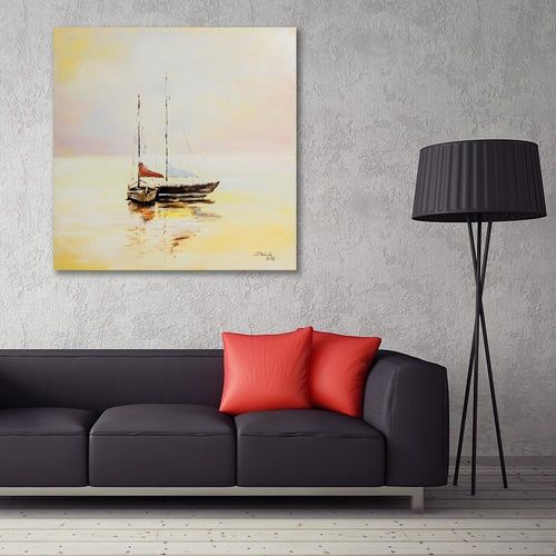 Obraz na płótnie - Canvas, Dwie żaglówki 40x40 na Arena.pl
