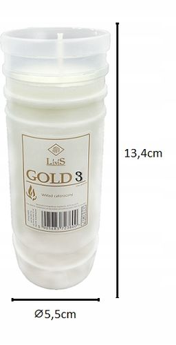Rewelacyjne wkłady do zniczy z gwarancją czasu palenia Gold 3dni x 20szt. na Arena.pl
