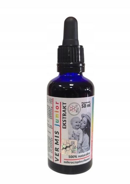 VERMIS JUNIOR Krople 50ml na pasożyty, oczyszczani zdjęcie 1