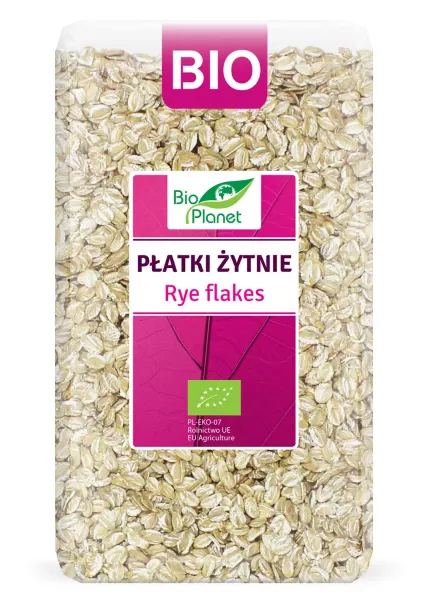 PŁatki Żytnie BIO 600 g - BIO Planet zdjęcie 1