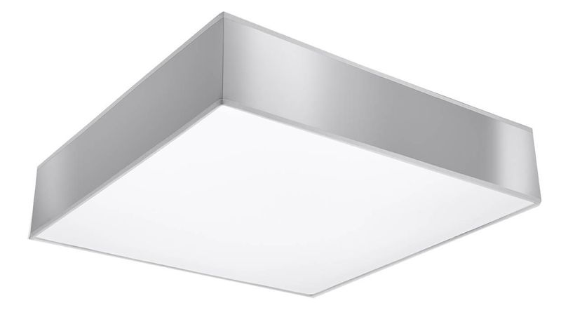 Lampa sufitowa SL.0921 kwadratowy plafon abażurowy square szary zdjęcie 1