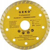 Tarcza diamentowa 115 mm Turbo GEKO G00260