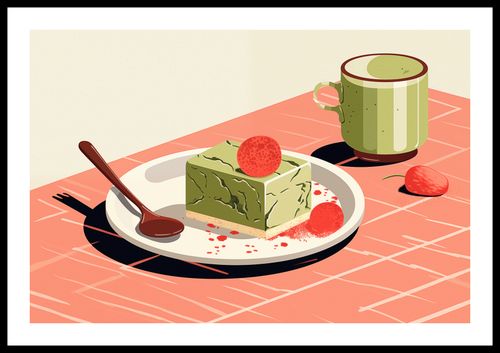 Plakat 60x40cm Deser Matcha na Arena.pl