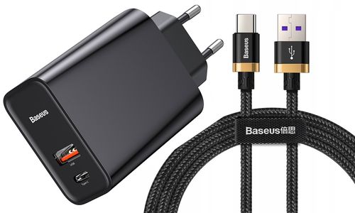 BASEUS ŁADOWARKA USB-C PD + USB QC SuperCharge 5A na Arena.pl