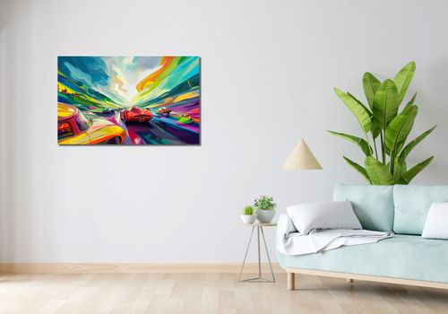 Obraz 100x60cm Wyścig Przy Barwach na Arena.pl