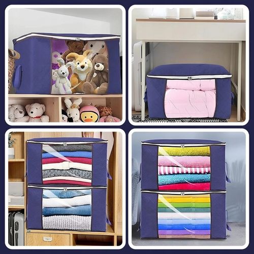 4x ORGANIZER NA UBRANIA POJEMNIK NA POŚCIEL KOŁDRĘ KOCE POKROWIEC XXL na Arena.pl