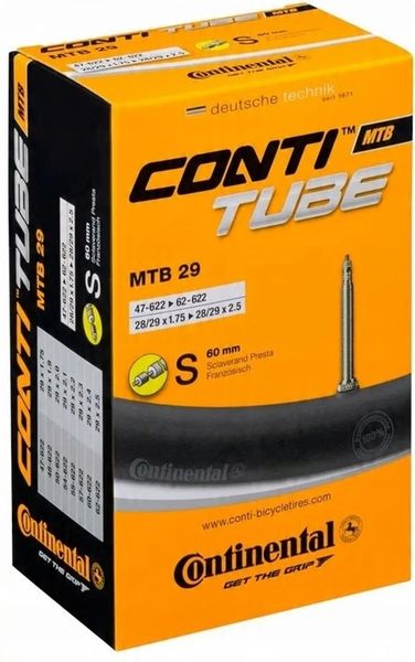 Dętka MTB Continental 29 cali 1,75-2,5 presta 60mm zdjęcie 8
