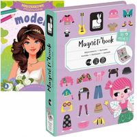 Magnetyczna Układanka Kostiumy Dziewczynka Magnetibook Janod + GRATIS