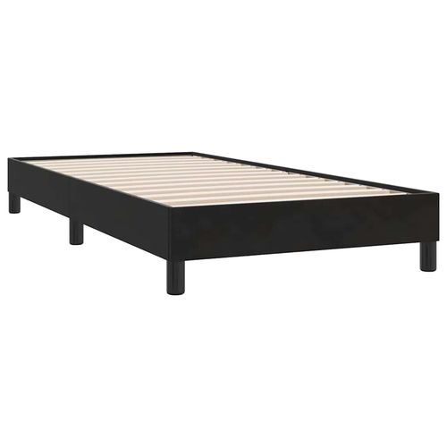Łóżko Box Spring bez materaca Czarne 90x210 cm Aksamit na Arena.pl
