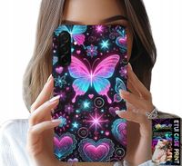 ETUI DO SAMSUNG GALAXY A36 5G - KOLOROWY MOTYLEK SERCE MODNE WZORY CASE