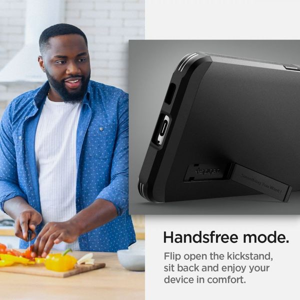 Etui Braders Spigen Tough Armor do Galaxy S22 Black zdjęcie 13
