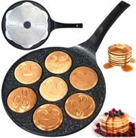 Marmurowa PATELNIA do NALEŚNIKÓW jajek PANCAKES patelnia INDUKCJA BUŹKI