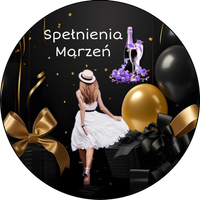 Opłatek na tort Urodziny 18 30 40 50 Balony Kobieta Postać Drink Whisky