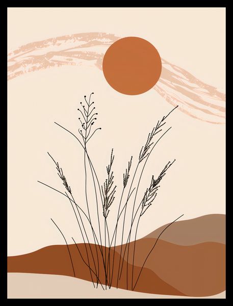 Plakat 30x40cm Złote Źdźbła zdjęcie 2