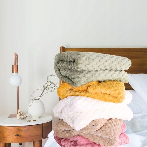 GRUBY KOC WYTŁACZANY 200X220 NARZUTA NA ŁÓŻKO NA KANAPE NA NAROŻNIK PLED na Arena.pl