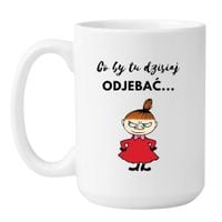 KUBEK "CO BY TU DZISIAJ ODJEBAĆ..." Wzór - Duży Biały 450 ml