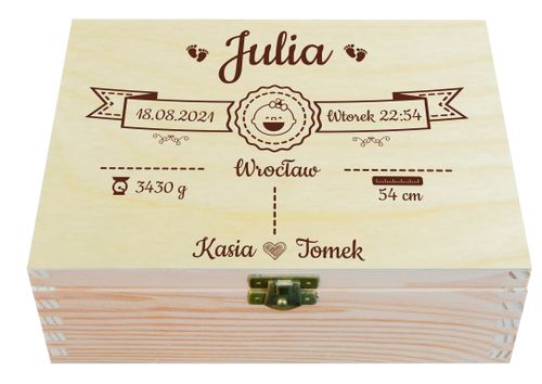 CUDOWNE PUDEŁKO WSPOMNIEŃ PREZENT CHRZEST ROCZEK na Arena.pl