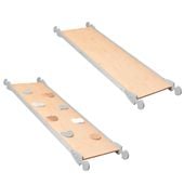 zjeżdżalnia mini Woodiko - drewno-pastel