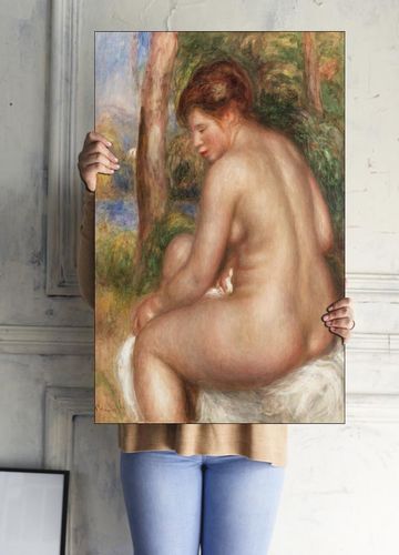 Bather in Three-Quarter View, Pierre-Auguste Renoir - plakat 30x40 cm na Arena.pl