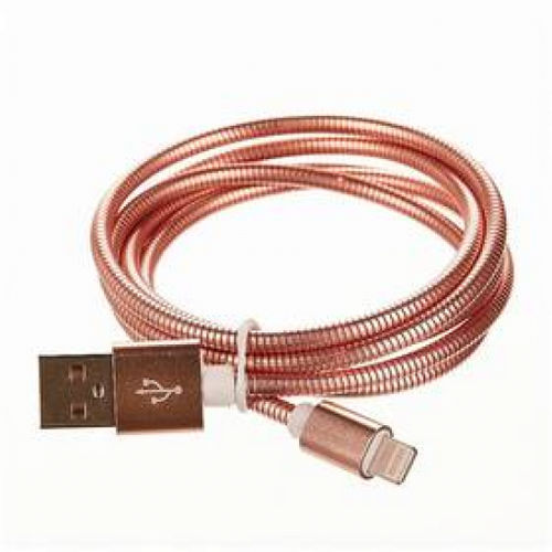 Kabel CellFish kovový, USB/Lightning, 1m (CELLKOVPINKAPP) Różowy na Arena.pl