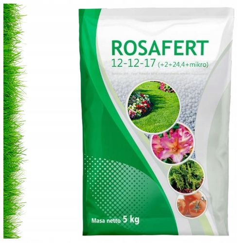 NAWÓZ DO TRAWNIKA do Trawników 5kg BEZCHLORKOWY GRANULOWANY ROSAFERT na Arena.pl