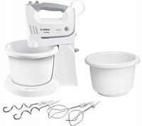 Mikser ręczny Bosch ErgoMixx MFQ36465 z dwiema misami 450W 5 Biegów Biały