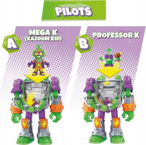 SUPERTHINGS S Playset Superbot Mega-K Super Zings Things robot 3w1 figurka na Arena.pl