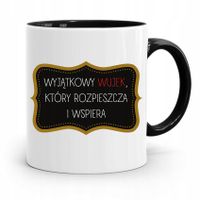 Kubek Czarny Prezent Dla Wujka Wyjątkowy Wujek Z Nadrukiem Ze Zdjęciem