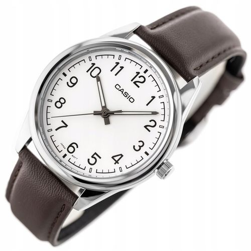ZEGAREK MĘSKI CASIO MTP-V005L skórzany + BOX +GRAWER na Arena.pl