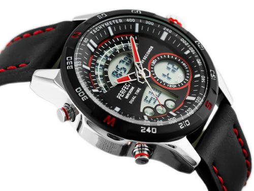 PERFECT - A8009 (zp258c) - silver/red na Arena.pl