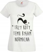 Koszulka z WŁASNYM NADRUKIEM NAPISEM kot koty