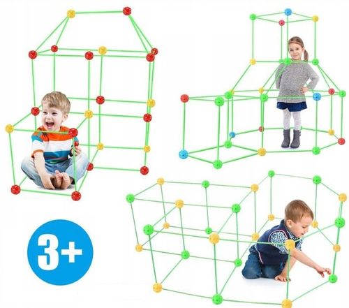 ZESTAW DO BUDOWANIA BAZY SŁOMKI NAMIOT XXL 179el na Arena.pl