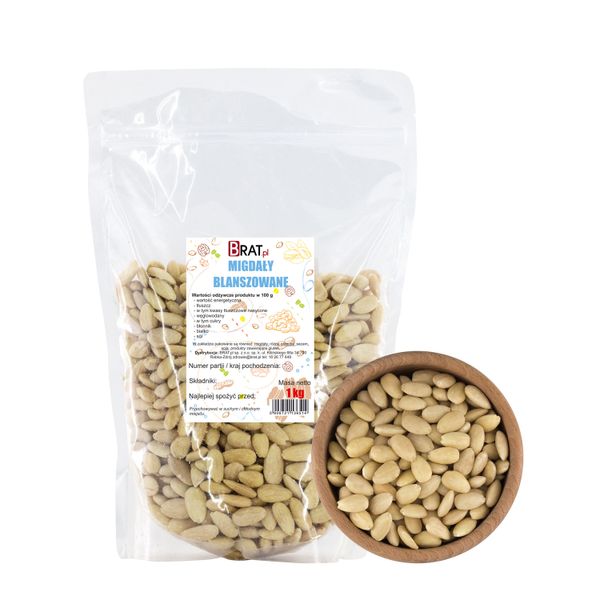 Migdały blanszowane 1kg zdjęcie 1