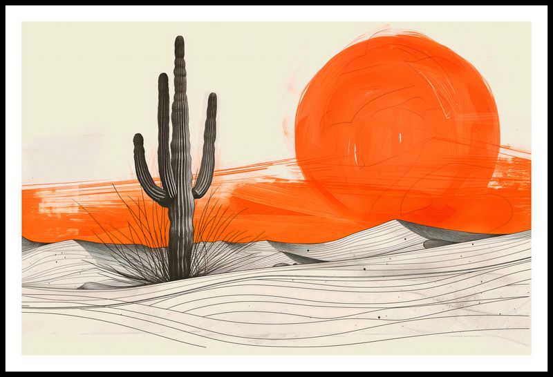 Plakat 91,5x60cm Kaktus Saguaro zdjęcie 3