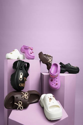 Damskie Buty Chodaki Klapki Platforma Crocs Stomp 209347 Clog 41-42 na Arena.pl
