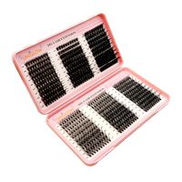 Rzęsy bondingowe 640 kępek 6 STYLI rzęs 10-16mm wielokrotnego użytku