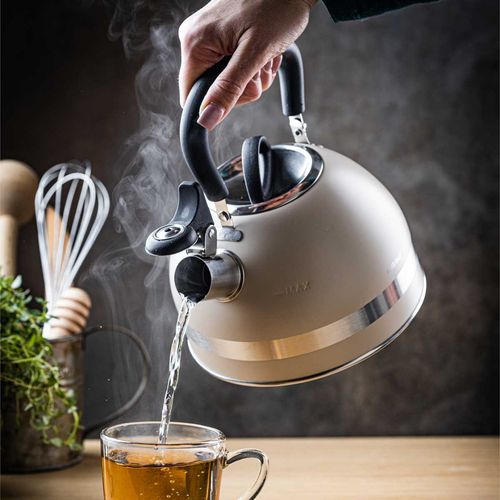 czajnik 1,8l z gwizdkiem kinghoff kh-1854 beżowy na Arena.pl