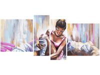 120CM 55 OBRAZ 4 ELEM TANCERKA ŚCIENNY